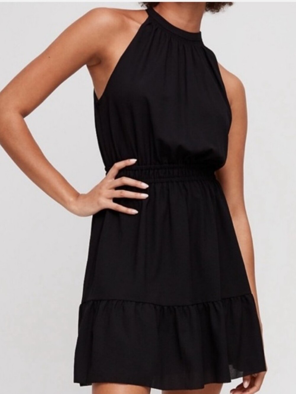 Aritzia Wilfred Effet Mini Dress In Black Size XXS